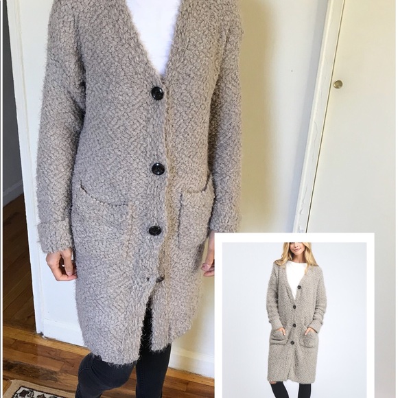 Bottom-Down Double Pocket Long Cardigan - Picture 2 of 7